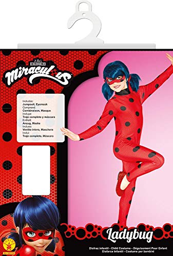 Rubies Disfraz Ladybug Classic, Infantil, Talla L (620794-L)