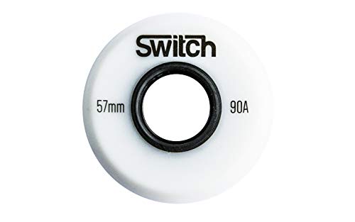 Ruedas de interruptores para patines en línea 57mm blanco agresivo