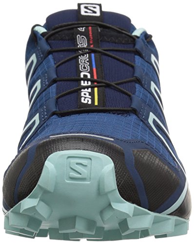 Salomon Speedcross 4, Zapatos de Trail Running Mujer, Poseidon/Eggshell Blue/Black, 38 EU