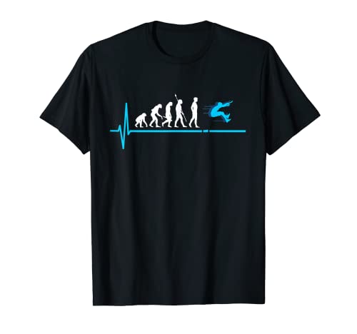 Salto de longitud evolución atletismo triple salto Camiseta