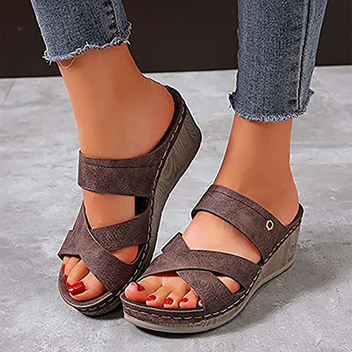 Sandalias de Verano para Mujer Moda casual estilo romano zapatillas de mujers Plataformas Cuñas Sandalias Zapatos