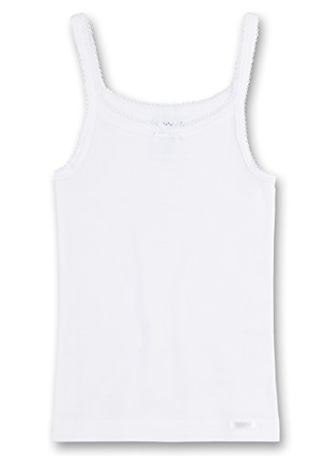 Sanetta - Camiseta Interior para niña, Talla 10 años (140 cm), Color Blanco 010
