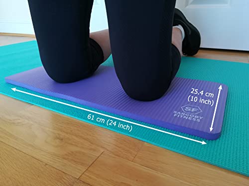 Sargoby Fitness almohadilla rodillas yoga de 15 mm de grosor, esterilla de rodilla para proporcionar alivio a las rodillas, codos, antebrazos y muñecas Rodilleras yoga Rodilleras para yoga