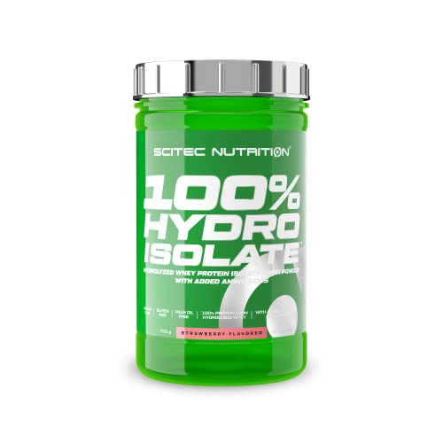 Scitec Nutrition 100% Hydro Isolate, Producto alimenticio en polvo con sabor para preparar bebida a base de aislado de proteína, 700 g, Fresa