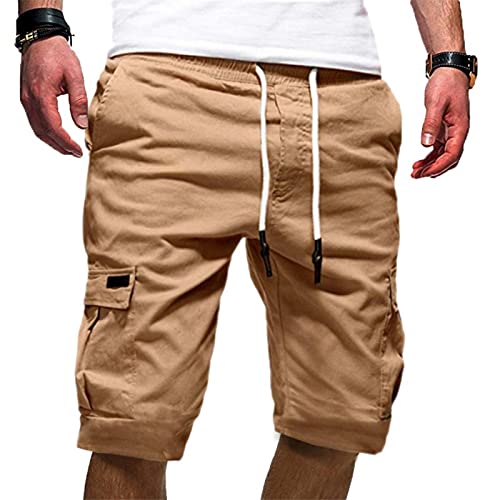 ShFhhwrl Pantalones Cortos Deportivos De Verano Sueltos para Correr Pantalones Cortos Militares De Carga para Hombre, Pantalones