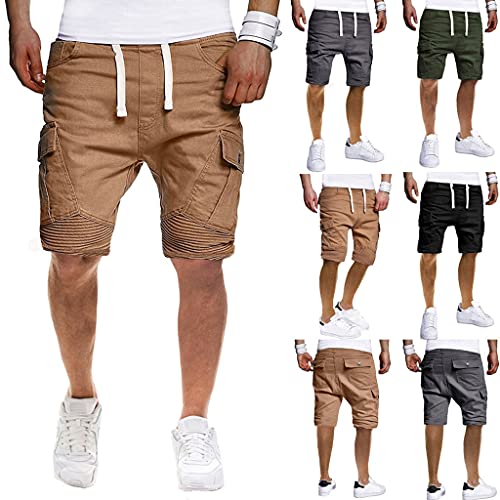 ShFhhwrl Shorts cómodos y Transpirables Pantalones Cortos de Hombre Nuevos Pantalones Cortos Militares para Hombre, Pantalones Cortos