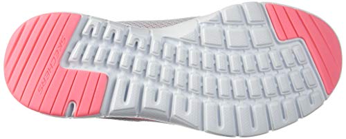 Skechers Flex Appeal 3.0 First Insight, Zapatillas Mujer, Gray/Pink, 39 EU
