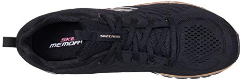 Skechers Graceful Get Connected, Zapatillas Mujer, Black, 38 EU