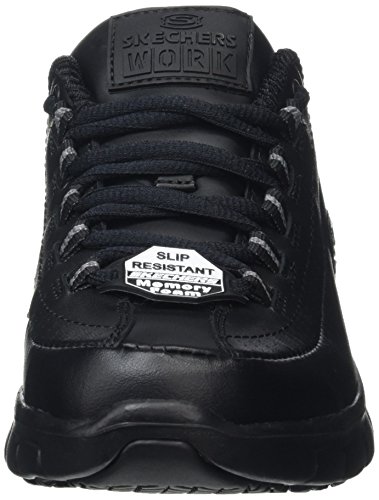 Skechers Sure Track-Trickel, Zapatos Mujer, Negro (Blk Black Leather), 39 EU