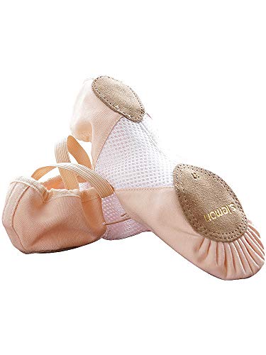 s.lemon Zapatillas de Ballet Inserción de Malla Principiantes Danza Zapatos Ballet Zapatos para Niños Adulto (Rosa, 31EU)