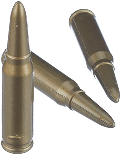 Smiffys-25996 Militaire Cinturón, dorado, 96 balas, 150 cm largo, color oro, No es applicable (25996) , color/modelo surtido