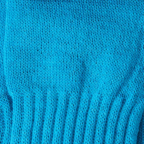 Smiffy's- Calentadores, Azul neón, Color, 70 cm (39453)