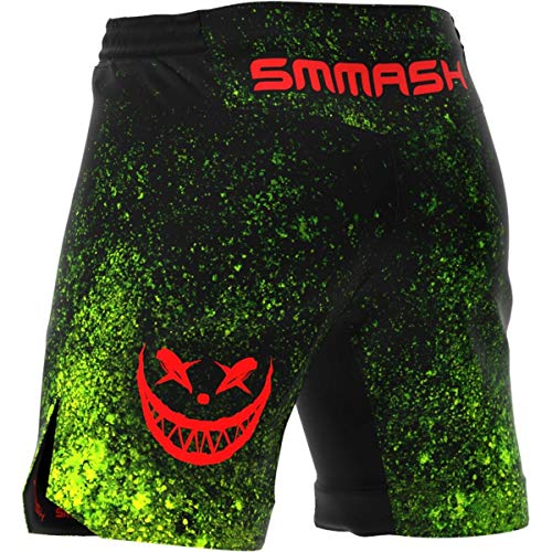 SMMASH Choker Deporte Profesionalmente Ultraligero Pantalones Cortos MMA para Hombre, Shorts MMA, BJJ, Grappling, Krav Maga, Material Transpirable y Antibacteriano, (XL)
