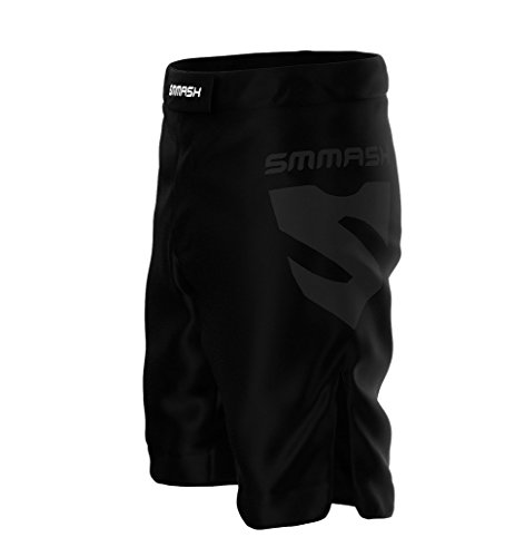 SMMASH Shadow 2.0 Deporte Profesionalmente Pantalones Cortos MMA para Hombre, Shorts MMA, BJJ, Grappling, Krav Maga, Material Transpirable y Antibacteriano, (L)