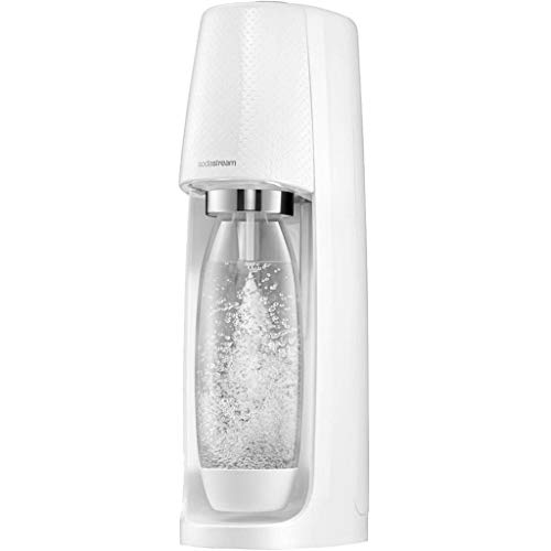 sodastream spiritbip Spirit-Máquina de Agua Chispeante Blanca + 1 Cilindro de CO2 + 1 Botella Fuse Pet de 1 l
