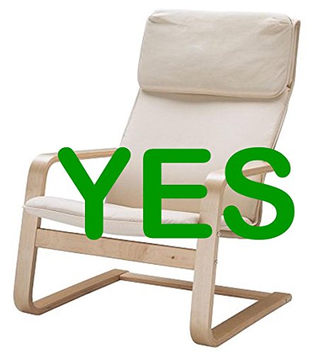 ¡Solo cubierta! ¡La silla no está incluida! El reemplazo de las fundas de la silla de algodón está hecho a medida para el sillón IKEA Pello. El color blanco