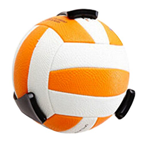 Soporte de baloncesto para ahorro de espacio, soporte para exhibición de bolas deportivas montado en la pared, soporte de almacenamiento de bolas de plástico para baloncesto, fútbol, rugby
