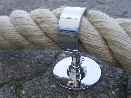 Soporte pasador de cuerda (40 cm, cromado)