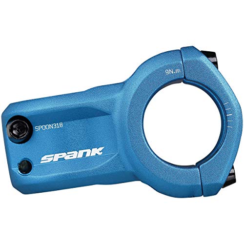 Spank Spoon - Potencia para Bicicleta Adulta (35 mm, 45 mm), Color Azul