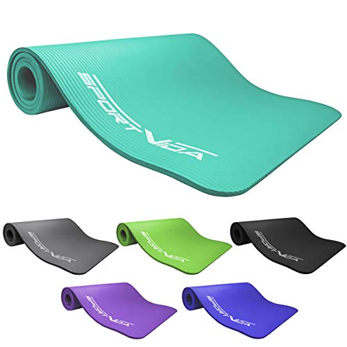 Sport vida Yoga Fitness Esterilla Para Pilates, espuma cerámica-grafito-nbr, 180 x 60 x 1 cm | colchoneta para camping tienda