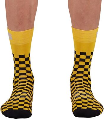 Sportful Checkmate Cycling Socks SS21 - Yellow-Black, Yellow-Black