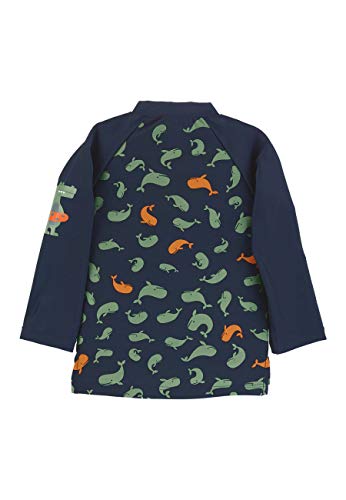 Sterntaler Langarm-Schwimmshirt Wale Camisa de protección de Sarpullido, Marine, 92 para Bebés