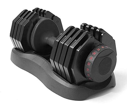 Strongology Home Fitness - Mancuerna de entrenamiento ajustable (5 kg a 40 kg), color negro