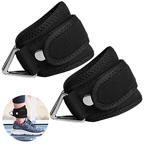 SUPRBIRD Grip Power Pads Best Ankle Straps for Cable Machines Adjustable Neoprene Premium Cuffs to Enhance Legs, Abs & Glutes For Men & Women (L)