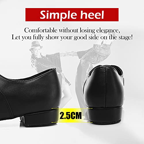 SWDZM Calzado de danza para hombre / estándar cuero latinos zapatos de baile modelo 704 45 EU