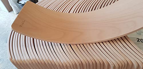 Tabla curva-tabla equilibrio-Tabla curva Montessori de madera fabricada de manera artesanal en nuestro taller (Hecha en España), 2 opciones al natural o barnizada al agua