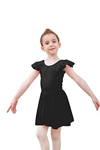 Tancefair Falda de ballet para niñas con cintura ajustable para niños y adultos, Negro (Pull On), M(110-140cm)