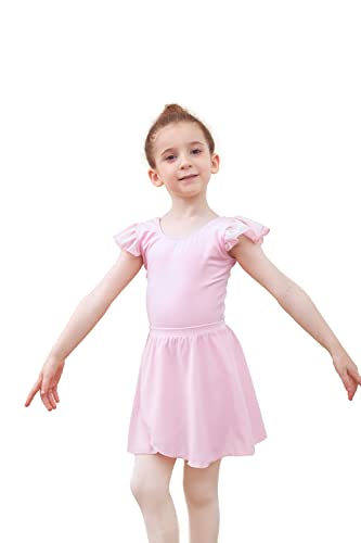 Tancefair Falda de ballet para niñas con cintura ajustable para niños y adultos, Pink (Pull On), S(90-110cm)