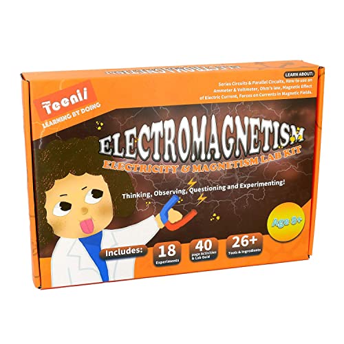 Teenii CTIM Laboratorio de Física Kit de Aprendizaje Básico de Circuitos Experimento de Electricidad y Magnetismo para niños Alumnos de Secundaria y Bachillerato Electromagnetismo