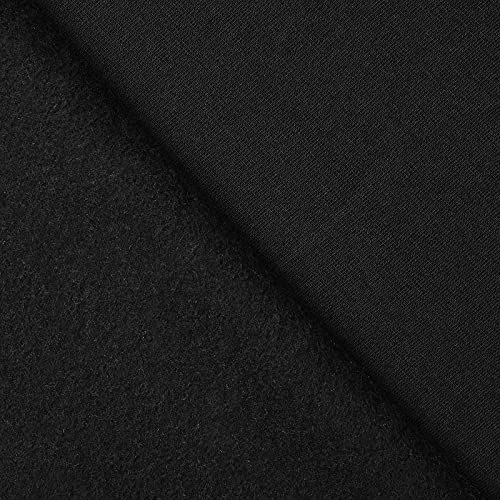 Tela de algodón elástica (Sweat Fabric) - 95% algodón 5% elastano - 9 colores - Por metro (negro)