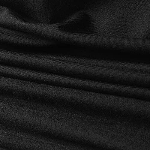 Tela de algodón elástica (Sweat Fabric) - 95% algodón 5% elastano - 9 colores - Por metro (negro)