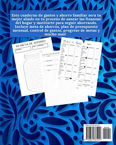 Tengo Libertad Financiera Cuaderno de Gastos y Ahorro Familiar: Planificador contable de finanzas personales Budget Planner Libro de Cuentas para el Ahorro Domestico 20 x 25 cm