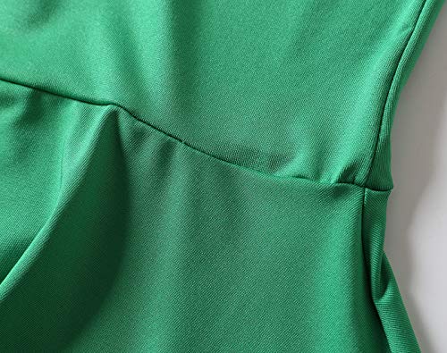 ThreeH Disfraz de Animadora de la Escuela Secundaria de Uniforme Musical para Mujer Disfraz Un tamaño sin Pompones,Green