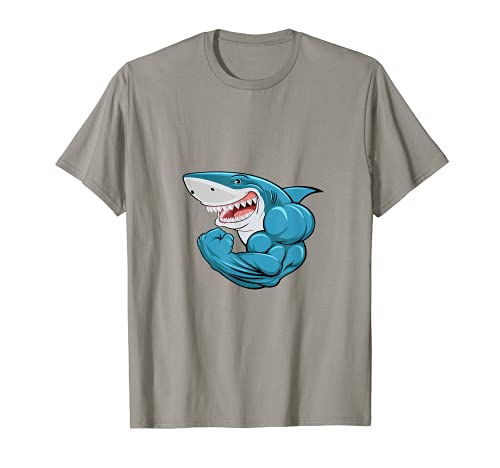 Tiburón culturista Bíceps Flex Camiseta