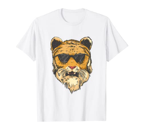 Tiger DJ Auriculares Gafas de sol Discos Camiseta