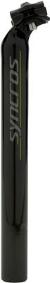 Tija de sillín Syncros RR12 Carbon Layback - Negro-Verde - 31.6mm, Negro-Verde