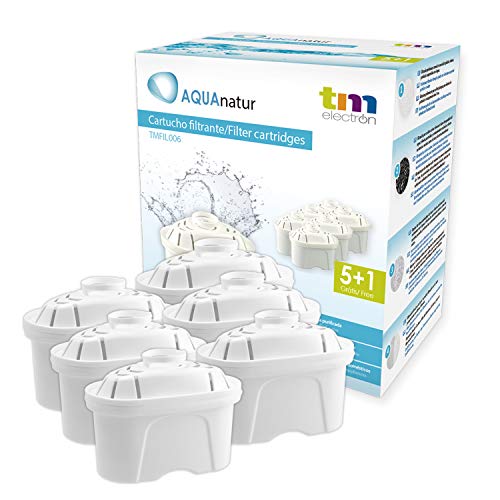 TM Electron Pack de 6 a 12 Meses de Filtros de Agua, Blanco, 6 Unidad (Paquete de 6), 6
