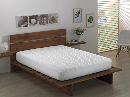 Todocama - Protector de colchón/Cubre colchón Acolchado, Impermeable, Ajustable y antiácaros. (Cama 120 x 190/200 cm)