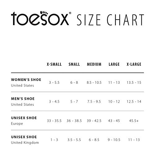 ToeSox Bellarina - Calcetines antideslizantes para mujer, para ballet, yoga, pilates, punta de barra, talla pequeña, eco