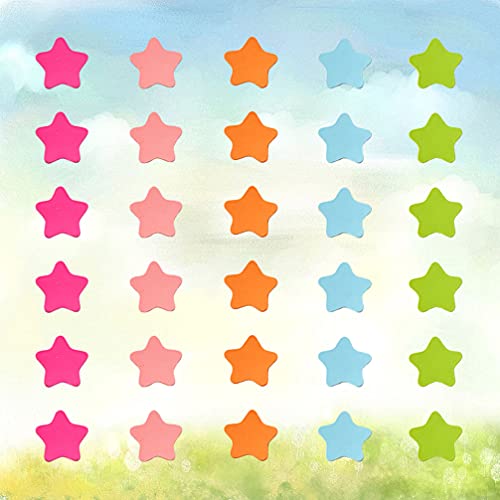 Tomaibaby Imanes de Estrellas Coloreados 120 Piezas Etiqueta Engomada Magnética de Estrellas Pizarra Etiqueta Engomada Magnética del Refrigerador Lindos Imanes Funcionales para Clase