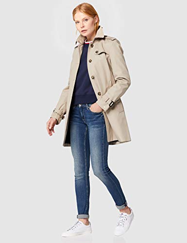Tommy Hilfiger Heritage Single Breasted Trench Abrigo, Beige (Medium Taupe 055), M para Mujer