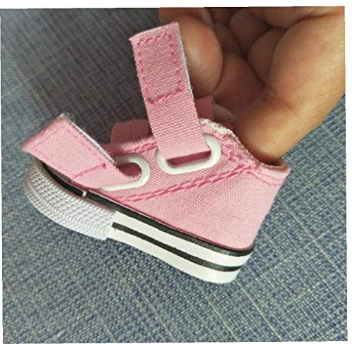 TOSSPER Rusia Mano Bricolaje Juguetes Zapatos 7.5cm Lienzo Botas para Mini Toy Zapatos