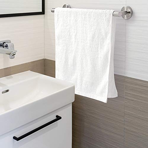 Towel Holders Bathroom Hardware Set - 6 PCS Stainless Steel Bathroom Towel Rails Set Wall Mounted, 40CM Bath Towel Bar +2 Toilet Paper Holders + 3 Towel Robe Hook, Heavy Duty Bathroom Accessories Kit