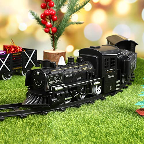 TOYANDONA 1 juego de máquina de vapor para niños, juguete locomotora, juguete de carga, modelo eléctrico, tren, tren de rail, juguete de tren