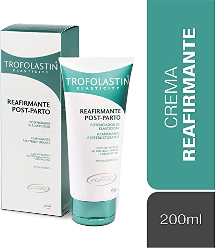 Trofolastin - Crema Reafirmante Post Parto, Reafirmante y Reestructurante - 200 ml, Blanco
