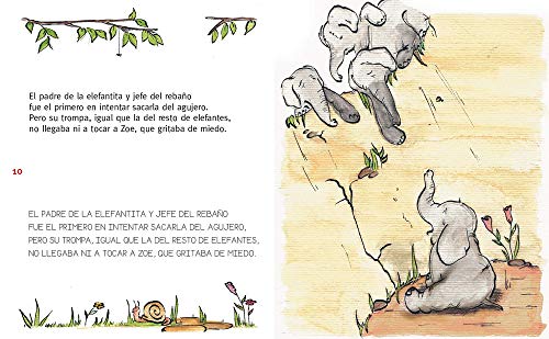 Trompa larga: En letra MAYÚSCULA y de imprenta: libros para niños de 5 y 6 años: 9 (Aprender a leer en letra MAYÚSCULA e imprenta)